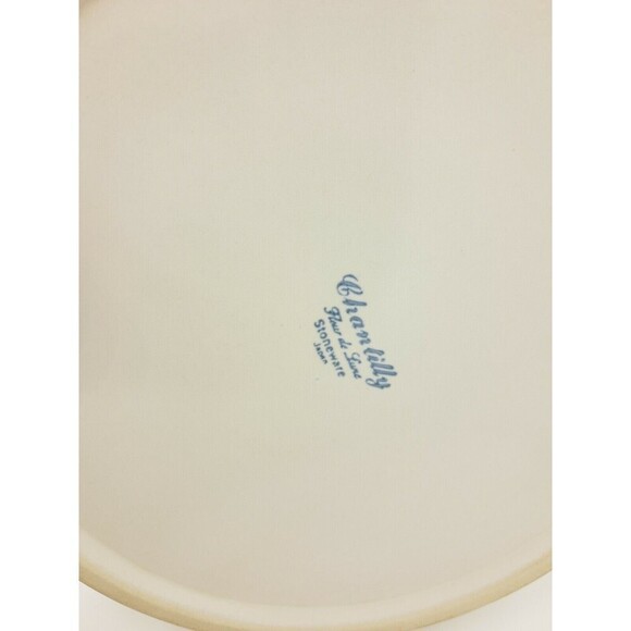 CHANTILLY Fleur De Lune Stoneware 9" Round Vegetable Pasta Serving Bowl - Picture 5 of 6